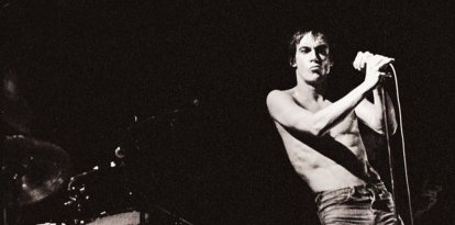 El cantante punk Iggy Pop, en una imagen de los años setenta.