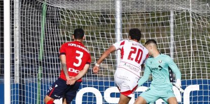 La Deportiva logró ante el cuadro osasunista una de las victorias más cómodas del campeonato.