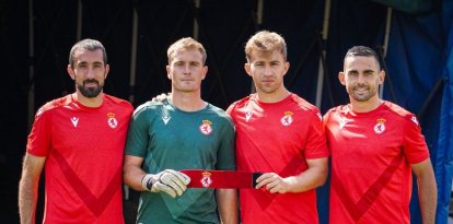 Maestre, Bañuz, Rodri y Fornos, los capitanes de la Cultural.