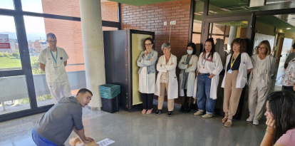 Un momento de las actividades desarrolladas en el Hospital El Bierzo.