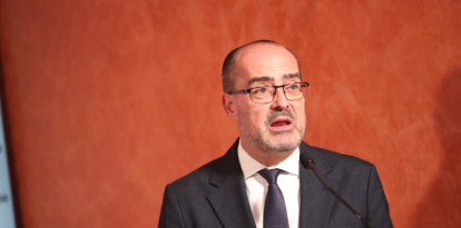 El alcalde de Ponferrada, Marco Morala, durante su intervención en el III Foro Ancares.