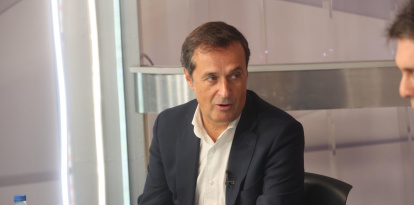 Pérez en un momento del programa de La 8 Bierzo.