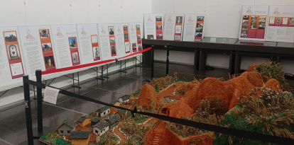 Exposición en la Casa del Parque de Las Médulas, en Carucedo