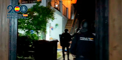 Captura de pantalla del vídeo difundido en redes por la Policía Nacional.