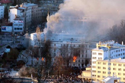 El edificio de la sede del Gobierno cantonal de Sarajevo.