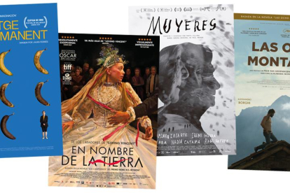 Carteles de las películas de la Seminci que podrán verse en Ponferrada y La Bañeza.