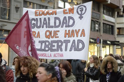 Manifestación del Movimiento Feminista de León.