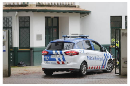 Un vehículo de la Policía Municipal de Ponferrada.