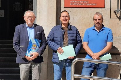 Los directivos de UFP Ricardo Magaz, Paco Presa y Álvaro García.