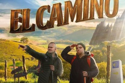 Cartel promocional de El Camino, protagonizado por Ibai Llanos y el Xokas.