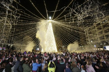 Encendido de las luces de Navidad.