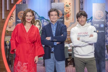 Los jueces de MasterChef, Pepe Rodríguez, Samantha Vallejo-Nágera y Jordi Cruz.