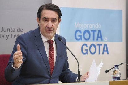 Suárez-Quiñones, en la presentación de las inversiones en redes de abastecimiento.