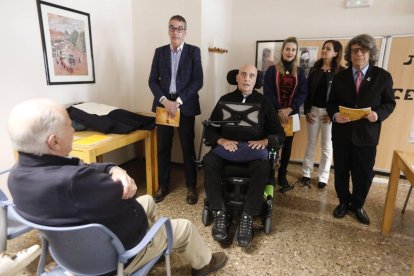 Manuel Martínez, Javier Amoedo y Juan Antonio Orozco, entre los asistentes al acto. Orozco, Urbano, Diana Emperador, Carlota Amigo y Aguirre.