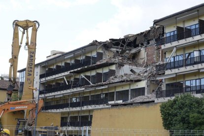 Derribo del edificio de San Marcos, hace siete años.