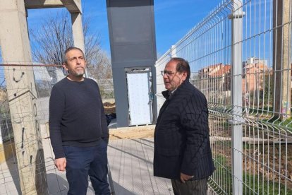 Visita del alcalde, Javier Carrera y el concejal de Obras, Pedro Montiel.