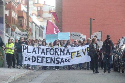 Movilización del día 6 de abril en la capital leonesa.
