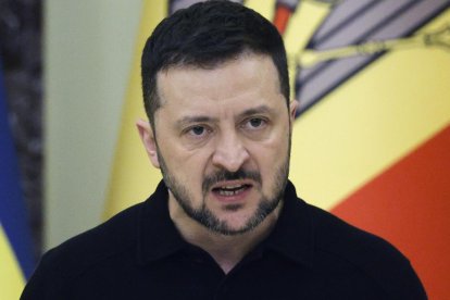 Imagen de Archivo del presidente ucraniano, Volodímir Zelenski.
                      EFE/EPA/SERGEY DOLZHENKO