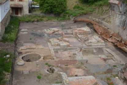 Vista panorámica de las excavaciones en la ferrería de San Blas.