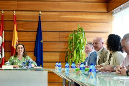 Un momento del Consejo Agrario Regional celebrado este lunes en Valladolid.