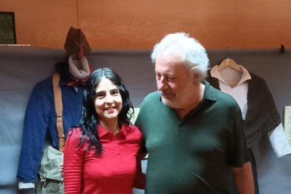 irene García Lino y Julio Llamazares.