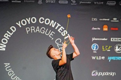 El astorgano Héctor Fidalgo, en una de sus actuaciones en el campeonato nacional de Praga.