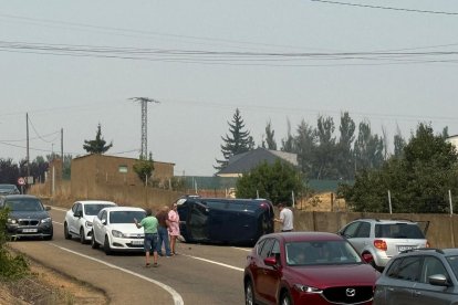 Accidente de tráfico en Montejos del Camino
