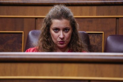  Ester Muñoz ayer, en el Congreso.