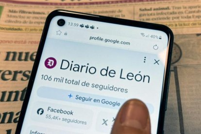 Sigue a Diario de León en Google Discover para no perderte nuestras noticias
