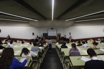 Una de las últimas pruebas de la selectividad celebradas en León.