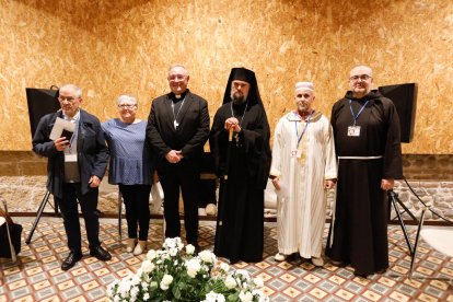 Algunos de los líderes religiosos participantes.