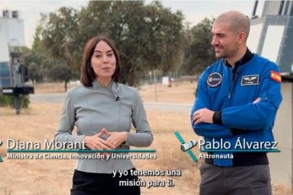 La ministra de Ciencia, Innovación y Universidades, Diana Morant, y el leonés Pablo Álvarez, el primer astronauta español del siglo XXI, a través de un video, han animado a la participación en el concurso