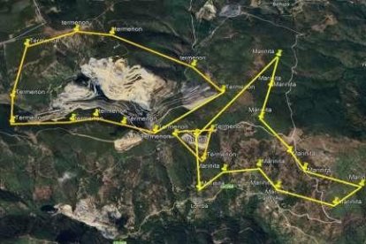 Zona afectada por las dos nuevas canteras proyectadas en el municipio de Benuza.