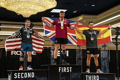 Castro, en el podio de los tres mejores.