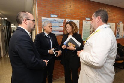 Morala, Diego, Fernández y Ortiz, tras la reunión.
