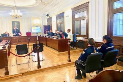 Un momento del juicio, celebrado en la Audiencia.