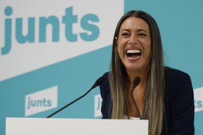 Míriam Nogueras, portavoz de JxCat en el Congreso, ayer.