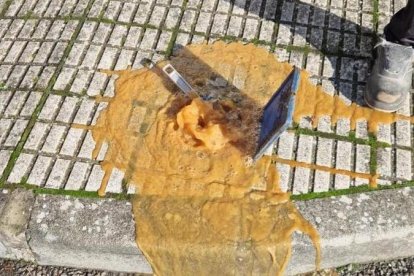 El agua estaba en malas condiciones todavía ayer.