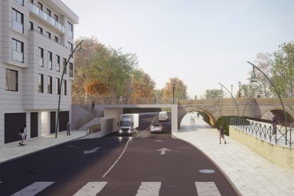 Recreación virtual de cómo se abriría un nuevo vano.