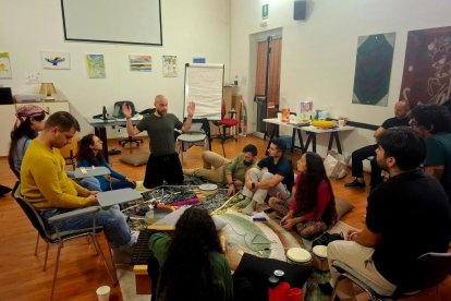 Un momento del encuentro celebrado en Italia con integrantes de las cuatro entidades que desarrollan 'Play Me Your Feelings'.