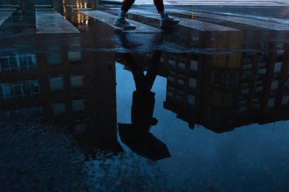 Día de lluvia en León