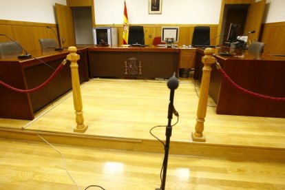 Sala de vistas de los juzgados.