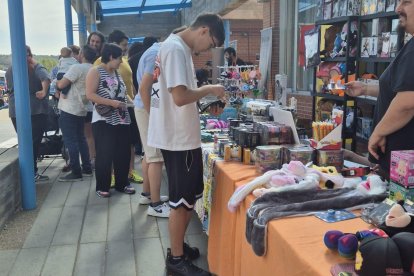 Un momento de la primera edición de la feria del juguete.