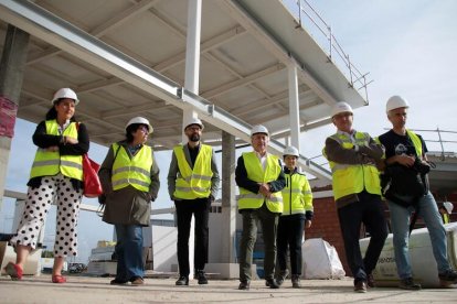 El subdelegado de Gobierno en León, Héctor Alaiz Moretón, visita las obras del nuevo centro examinador de la Dirección General de Tráfico (DGT), ubicado en Santovenia de la Valdoncina