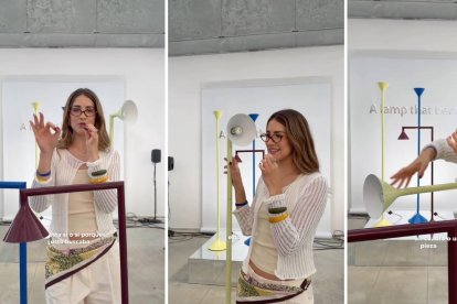 Anneke Dijkstra presenta en primicia la lámpara viral de Ikea con tres modos de iluminación durante la Milano Design Week