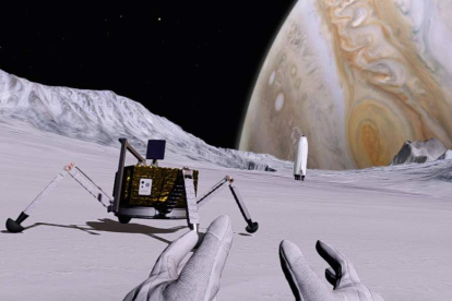 Escenario de Europa, la luna de Júpiter. DL