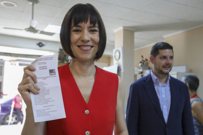 La ministra de Ciencia e Innovación y cabeza de lista del PSOE al Congreso por Valencia, Diana Morant. NATXO FRANCÉS