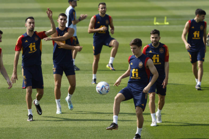 La selección española continúa preparando su debut frente a Costa Rica, que tendrá lugar este próximo miércoles. JUANJO MARTIN