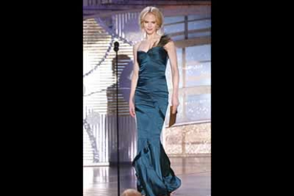 En la noche no faltó la belleza, en especial en los trajes de Nicole Kidman...