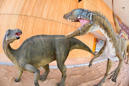 Recreación de dinosaurios del yacimiento del Hoyo, en Cuenca. TURISMO CASTILLA-LA MANCHA